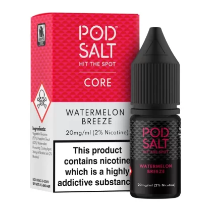 Watermelon Breeze – Pod Salt Nicotine Salt E Liquid – 10ml – TPD - Vapestorm Co