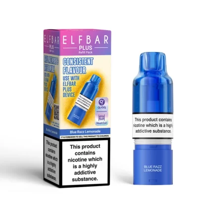 Elf Bar Plus Blue Razz Lemonade Prefilled Pod + Refill - 20mg