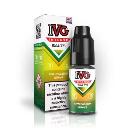 IVG Intense Nic Salt E Liquid Kiwi Passionfruit Guava - Nicotine strength#20mg>10mg (D9B1ED) (D9B1ED)