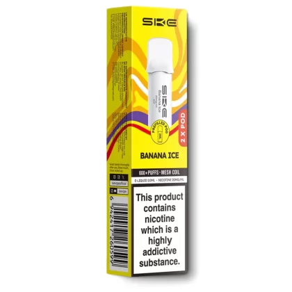 Banana Ice SKE 600 Pro Pods - 20 mg/ml, 10 mg/ml
