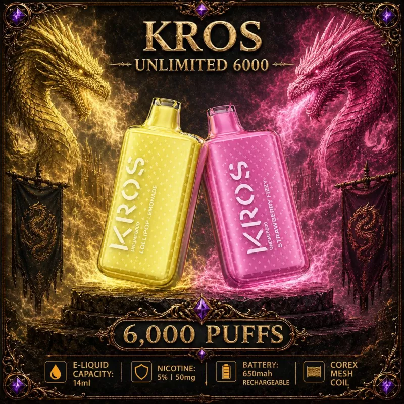 KROS Unlimited 6000 - Spearmint - Vapeciga