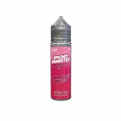 Pod Monster Salt Strawberry Scoops 60ml - Nicotine Level#20 mg>50 mg (E7DC18)