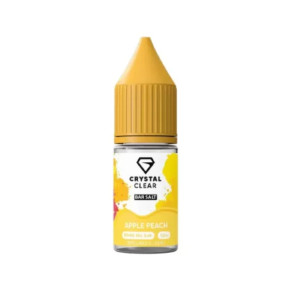 Crystal Clear Bar Salts Apple Peach Nic Salt Vape Juice