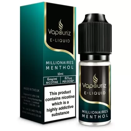 Millionaires Menthol by Vapouriz - Ecigarettedirect Co
