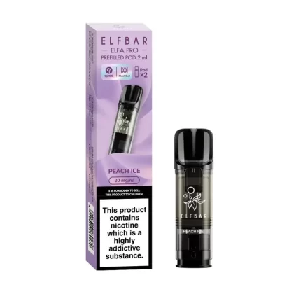 Elf Bar ELFA Pro Peach Ice Pods (2 Pack) - Strength#20mg
