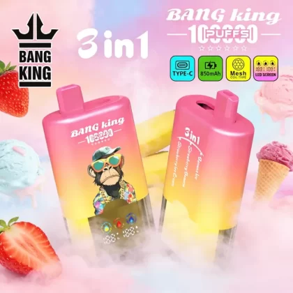 Bang King 100K 3-in-1 Disposable Vape - Vapeq10
