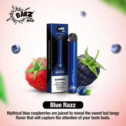 Barz Max Blue Razz Disposable – 600 Puffs