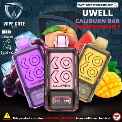 Uwell - Caliburn Bar S16000 Disposable Vape - VC Tobacco / 20 mg