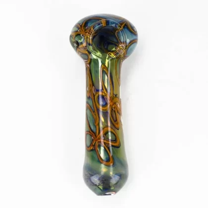 5 Inches – Gold Fumed Hand Pipe