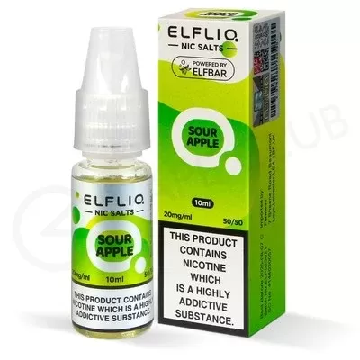 Sour Apple Nic Salt E-Liquid by Elf Bar Elfliq - Ecigpremium