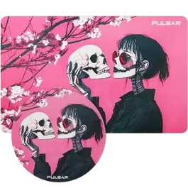 Pulsar DabPadz Fabric Top Dab Mat | Sakura Skulls