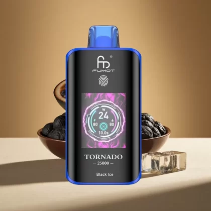 Fumot Tornado 25000 Puffs HD Screen 20ml Disposable Vape Black Ice