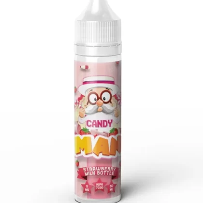 Candy Man Strawberry Milk Bottle E-Liquid 60ml - 3mg (2 x nic shots)