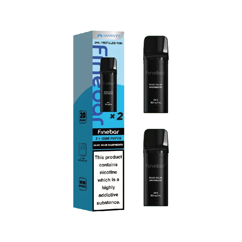Hayati Finebar Prefilled Pods Blue Sour Raspberry