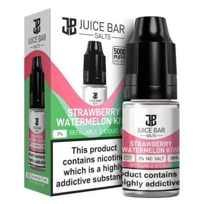 Strawberry Watermelon Kiwi 5x 10ml Nic Salt Juice Bar 5000 E Liquid