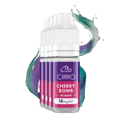 Cirro eLiquid Dark Cherry 18mg – 4 packs ( Cherry Bomb )