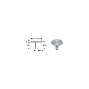 Low profile flat FIB pin mount