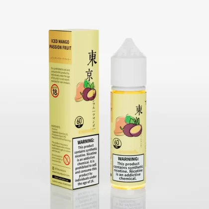 Tokyo Eliquid – Iced Mango Passion Fruit 60ml (3, 6mg) - Vapebar Pk