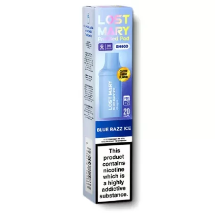 Blue Razz Ice BM600 Pods by Lost Mary - Ecigarettedirect Co