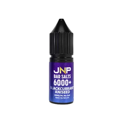 JNP 6000+ Bar Salts Blackcurrant Aniseed E Liquid - Nicotine Strength#20mg>10mg