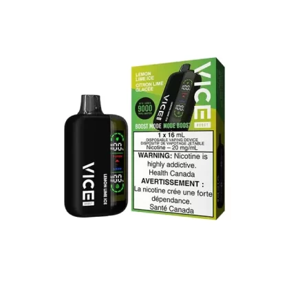 Vice Boost Disposable Vape – 9000 Puffs – Lemon Lime Ice