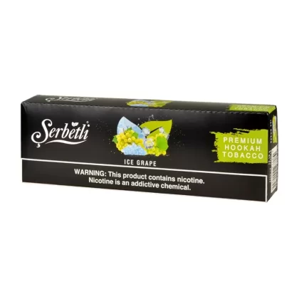 Serbetli Premium Hookah Tobacco Ice Grape - Size#10 Packs of 50g>250g (68BEE4)
