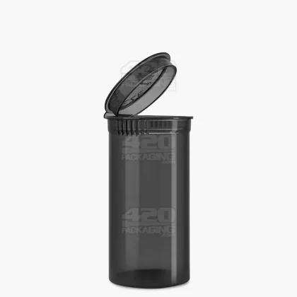 Child Resistant | Transparent Smoke Pop Top Bottles | 13dr – 2g – 315 Count