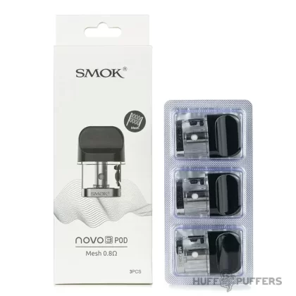 Smok Novo 3 Replacement Pods - Resistance#0.8 ohm Mesh (A2C537)