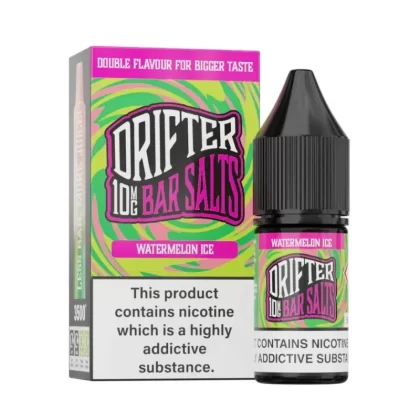 Drifter Bar Salt Nic Salt E Liquid Watermelon Ice - Nicotine Strength#20mg>10mg>5mg