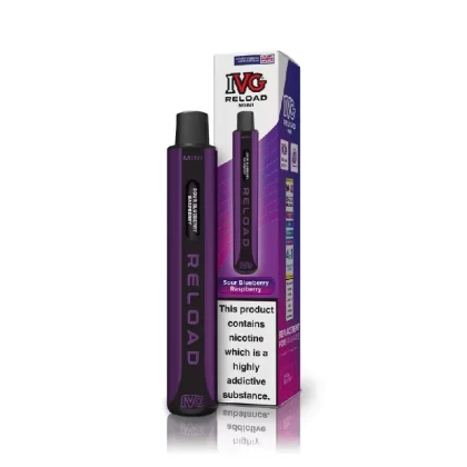 IVG Reload Mini Starter Kit Sour Blueberry Raspberry - Nicotine Strength#20mg (9D74BA)