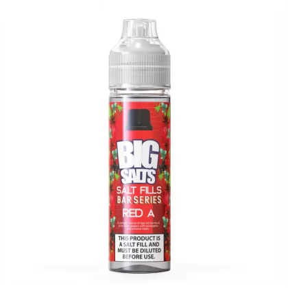 Big Salts Red A Berries Aniseed Menthol – 60ml Salt Fills E Liquid - 5mg Nic Strength Including 3 x Blue Salt Shots, 10mg Nic Strength Including 3 x Pink Salt Shots