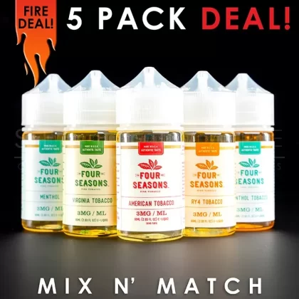 Four Seasons Eliquid – Mix and Match (5 Pack) 300ml