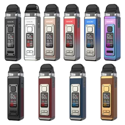 SMOK RPM 4 Pod Starter Kit - Color#Black>Cyan Pink>Leather - Black>Leather - Blue>Leather - Brown>Leather - Red>Pale Champagne>Rose Gold>Silver - Blue>Silver - Red