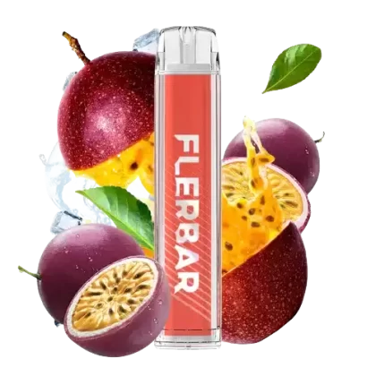 Flerbar – Passion Fruit - Flerbar / Passionsfrucht / 550 mAh / Nikotin / 1-Ethylpiperidin-3-ol / Propylenglykol / Nikotin-Benzoat / pflanzliches Glycerin / Aromastoffe / 20mg/ml / ca. 600