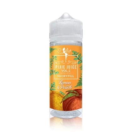 Lemon and Peach Shortfill By Pixie Juice Vol 2 100ml