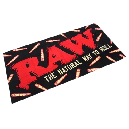 RAW XL BLACK BEACH TOWEL