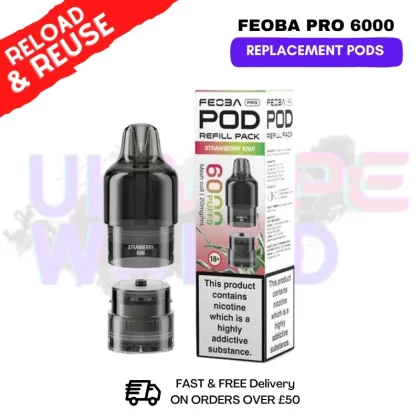 Strawberry Kiwi FEOBA Pro 6000 Replacement Pods