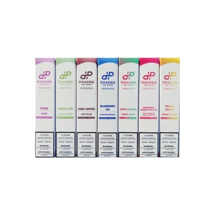 DRAGGG DISPOSABLE VAPE 4K PUFF - Kiwi PassionFruit Guava Ice / 20MG Bold
