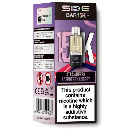 Strawberry Raspberry Cherry by SKE Bar 15K - Ecigarettedirect Co
