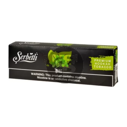 Serbetli Premium Hookah Tobacco 10 packs of 50g Mint - Vape Store