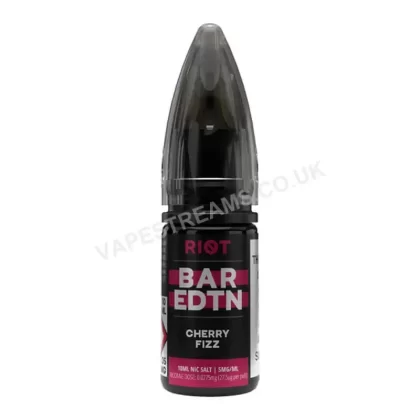 Riot BAR EDTN Cherry Fizz Nic Salt E-Liquid - Vapestreams Co