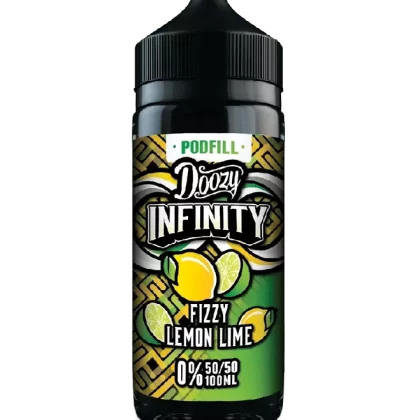 DOOZY INFINITY PODFILL FIZZY LEMON LIME 100ML SHORTFILL E-LIQUID