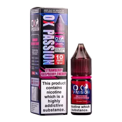 Strawberry Raspberry Cherry Ox Passion Nic Salt by OXVA – (Pack of 5, 10, or 20)