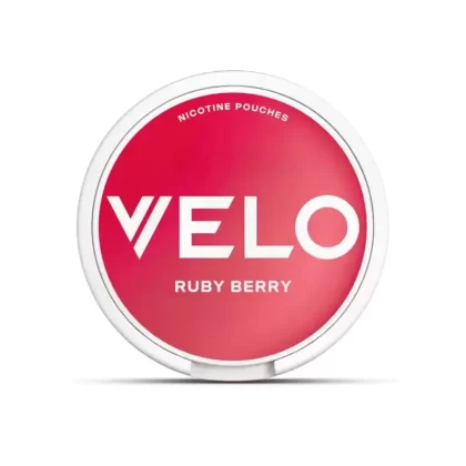 VELO Nicotine Pouches – Ruby Berry - Strength#Mini 6mg>Slim 10mg>14mg>17mg (8CCB40) (8CCB40)