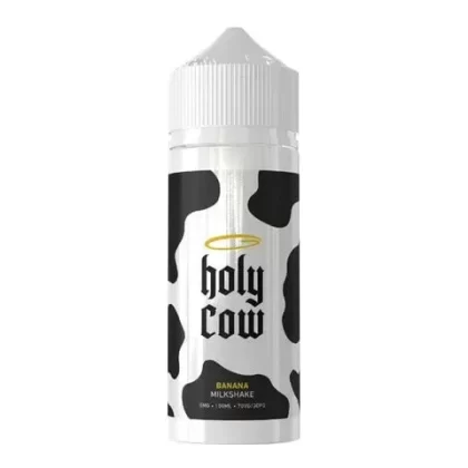 Holy Cow 100ml Shortfill E-Liquids - Flavour#Salted Caramel Milkshake>Peanut Butter Milkshake>Melon Milkshake>Banana Milkshake>Pistachio Almond Milkshake>Strawberry Milkshake