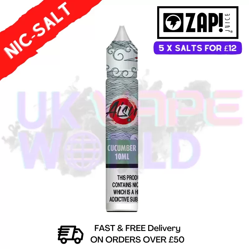 Cucumber AISU Zap Nic Salt E-Juice Nicotine 10ml