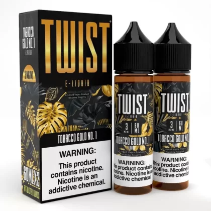 Twist e-Liquids Tobacco Gold No. 1 eJuice - 120mL (2x60mL); Vape Product, Vape Product