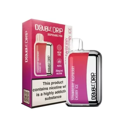 Double Drip Disposable Vape – Strawberry Raspberry Cherry Ice