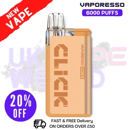 Tribeca Vaporesso 6K Coss Click Disposable Kit – ONLY £8.99