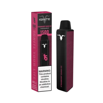 Ignite V15 Vape Pen Strawberry Guava Ice (1500 Puffs)